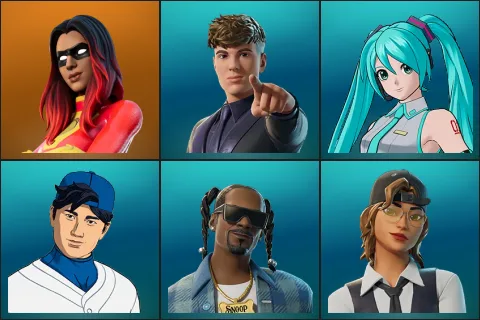 Joltara, Clix, Hatsune Miku, Shohei Ohtani, Snoop Dogg, Sparx