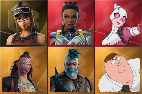 Renegade Raider, Shuri, Gwenpool, Kado Thorne, Omegarok, Peter Griffin