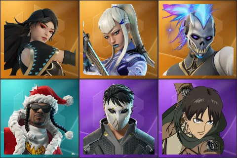 Era, Mizuki, Renzo the Destroyer, Santa Dogg, Daigo, Eren Jaeger