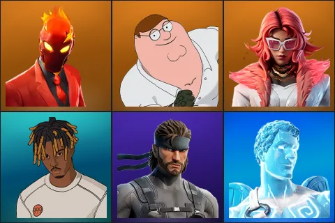 Inferno, Peter Griffin, Valeria, Slayer Juice WRLD, Solid Snake, Frozen Love Ranger