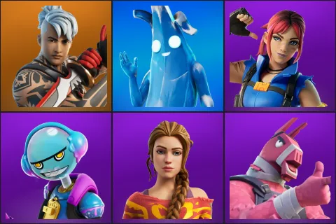 Ronin, Polar Peely, Explorer Emilie, Gumbo, Haven, Lt. John Llama