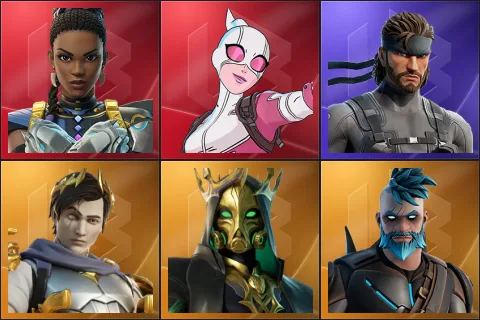 Shuri, Gwenpool, Solid Snake, Ascendant Midas, Hades, Omegarok