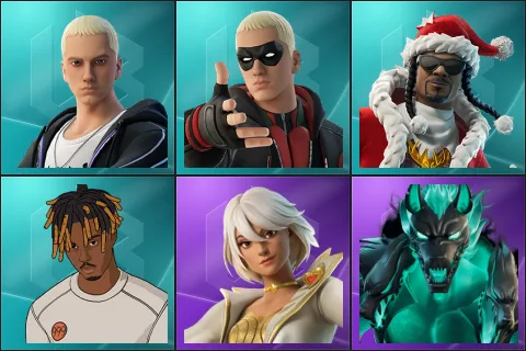 Slim Shady, Rap Boy, Santa Dogg, Slayer Juice WRLD, Aphrodite, Cerberus