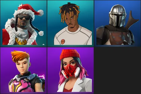 Santa Dogg, Slayer Juice WRLD, Mandalorian, Reese, Yulejacket