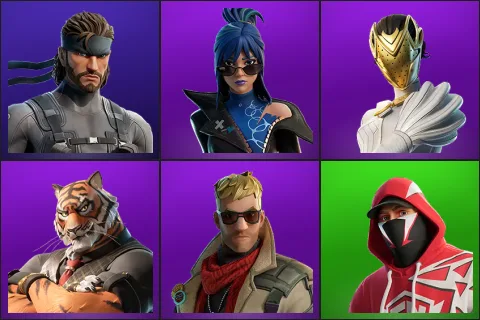 Solid Snake, Hope, Nisha, Oscar, Vengeance Jones, Champion Stash'd