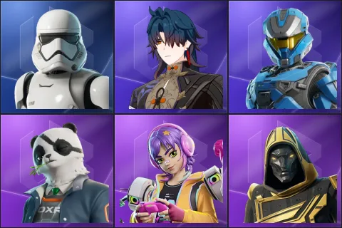 First Order Stormtrooper, Stellaron Hunter Blade, UNSC Spartan, Agent Patch, Battle Gamer Mae, Blitz Knight