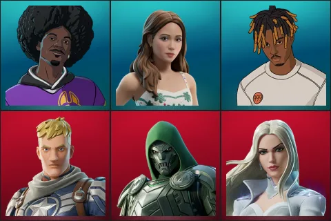 LBC '93 Dogg, Laufey, Slayer Juice WRLD, Captain Jones, Doom, Emma Frost
