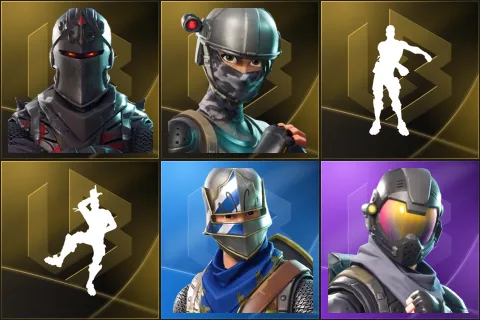 Black Knight, Elite Agent, Floss, Take The L, Blue Squire, Rogue Agent