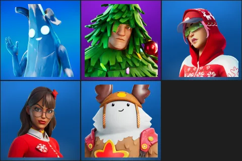Polar Peely, Lt. Evergreen, Arctic Adeline, Krisabelle, Sled Ready Guff