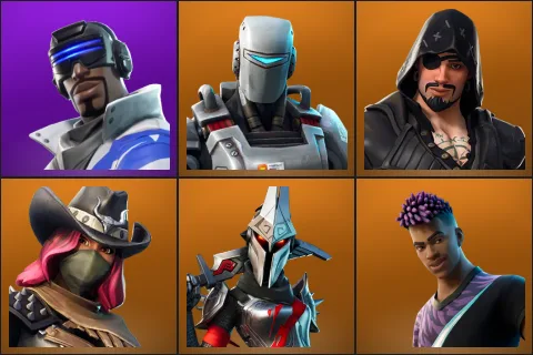 Blue Striker, A.I.M., Blackheart, Calamity, Eternal Knight, Fade