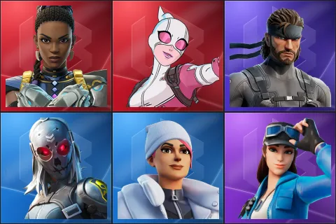Shuri, Gwenpool, Solid Snake, Zadie, Blizzard Bomber, Cloud Striker