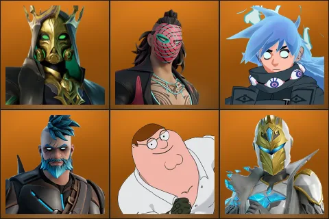 Hades, Kado Thorne, Nezumi, Omegarok, Peter Griffin, Spectra Knight
