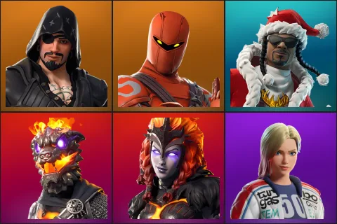 Blackheart, Hybrid, Santa Dogg, Molten Battle Hound, Molten Valkyrie, Dueling Dragons Jackie