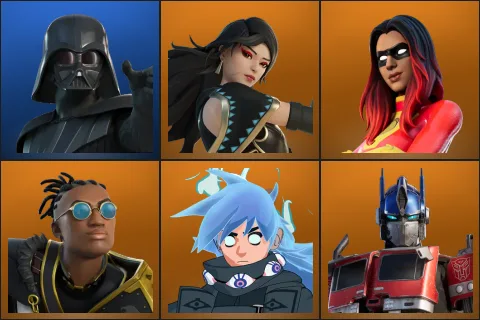 Darth Vader, Era, Joltara, Malik, Nezumi, Optimus Prime