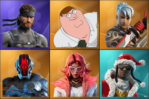 Solid Snake, Peter Griffin, Ronin, The Foundation, Valeria, Santa Dogg