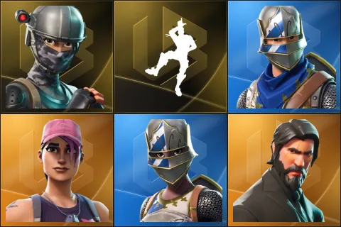 Elite Agent, Take The L, Blue Squire, Rose Team Leader, Royale Knight, The Reaper