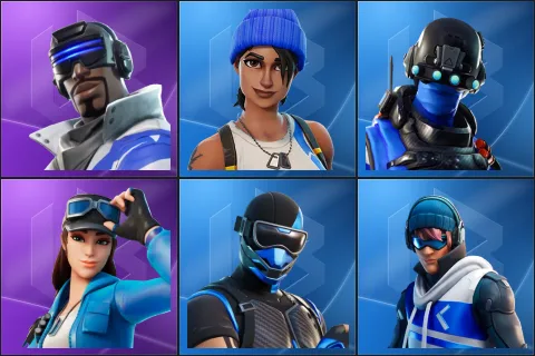 Blue Striker, Blue Team Leader, Carbon Commando, Cloud Striker, Fixer, Point Patroller