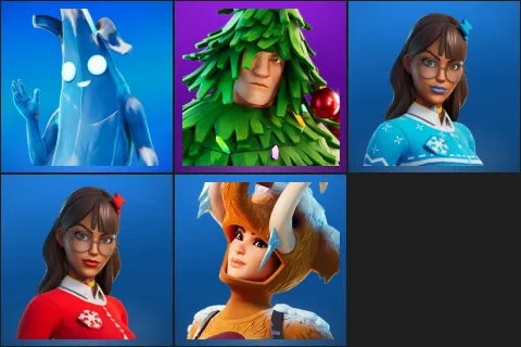 Polar Peely, Lt. Evergreen, Blizzabelle, Krisabelle, Wooly Warrior