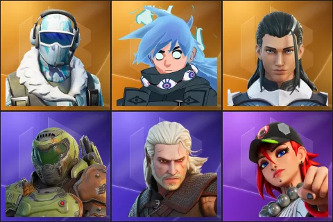 Frostbite, Nezumi, The Ageless, Doom Slayer, Geralt of Rivia, Dusty