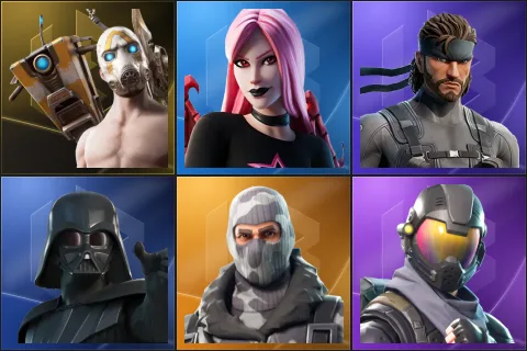 Psycho Bandit, Haze, Solid Snake, Darth Vader, Havoc, Rogue Agent