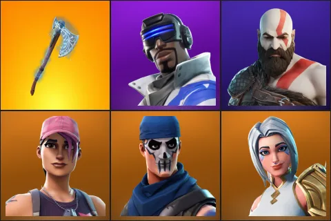 Leviathan Axe, Blue Striker, Kratos, Rose Team Leader, Warpaint, Ark
