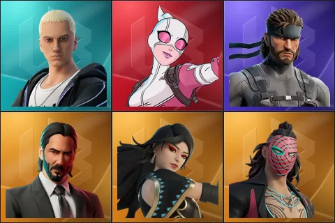 Slim Shady, Gwenpool, Solid Snake, John Wick, Era, Kado Thorne