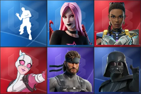 Laugh It Up, Haze, Shuri, Gwenpool, Solid Snake, Darth Vader