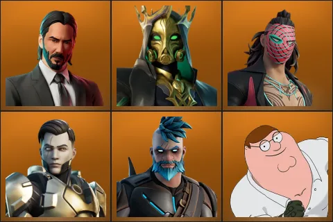 John Wick, Hades, Kado Thorne, Midas Rex, Omegarok, Peter Griffin