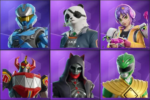UNSC Spartan, Agent Patch, Battle Gamer Mae, Dino Megazord, Felina, Green Ranger