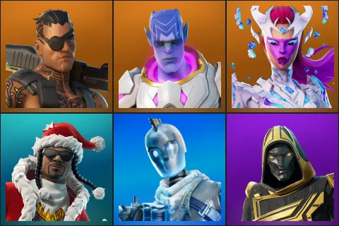 Joey, Kymera, The Cube Queen, Santa Dogg, Glacial Dummy, Blitz Knight