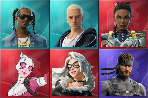 Snoop Dogg, Slim Shady, Shuri, Gwenpool, Black Cat, Solid Snake