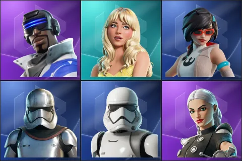 Blue Striker, Sabrina Carpenter, Apprentice Evie, Captain Phasma, First Order Stormtrooper, Cassidy Quinn