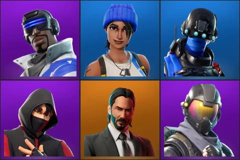 Blue Striker, Blue Team Leader, Carbon Commando, IKONIK, John Wick, Rogue Agent