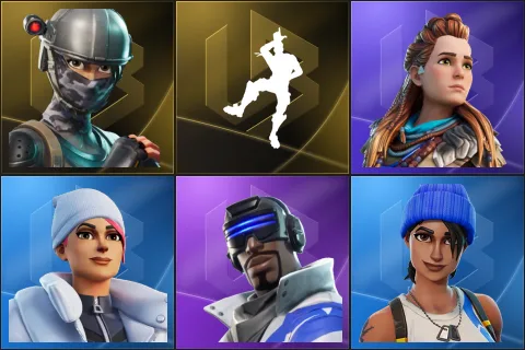 Elite Agent, Take The L, Aloy, Blizzard Bomber, Blue Striker, Blue Team Leader
