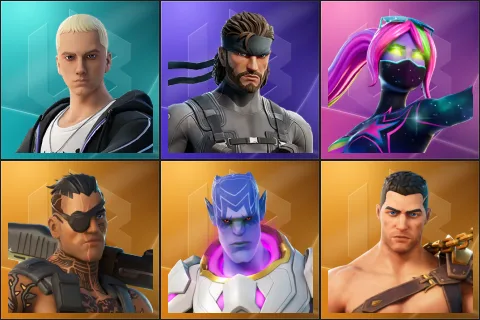 Slim Shady, Solid Snake, Galaxia, Joey, Kymera, Menace