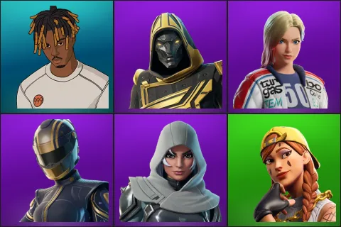 Slayer Juice WRLD, Blitz Knight, Dueling Dragons Jackie, Hairpin, Vanguard Zadie, Aura
