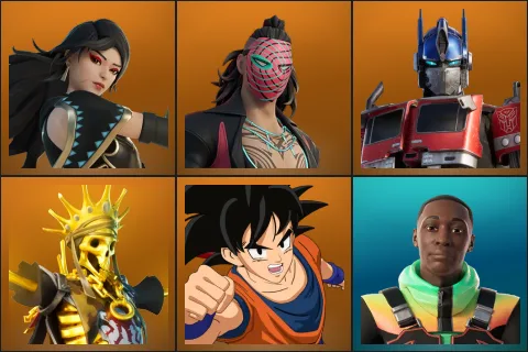 Era, Kado Thorne, Optimus Prime, Oro, Son Goku, Khaby Lame