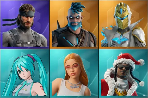 Solid Snake, Omegarok, Spectra Knight, Hatsune Miku, Ice Spice, Santa Dogg