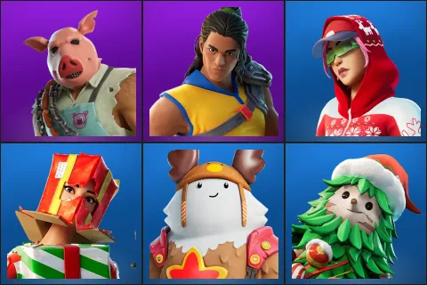 Pig the Butcher, Trailblazer Tai, Arctic Adeline, Holiday Boxy, Sled Ready Guff, Winterfest Bushranger