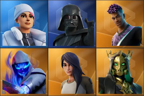 Blizzard Bomber, Darth Vader, Fade, Fusion, Gear Specialist Maya, Hades