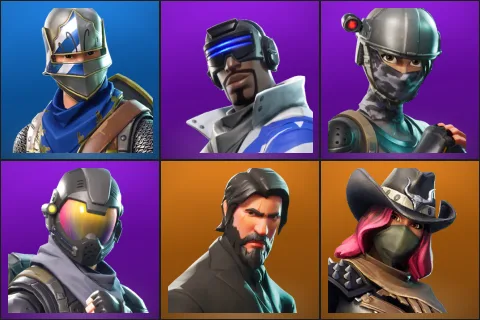 Blue Squire, Blue Striker, Elite Agent, Rogue Agent, The Reaper, Calamity
