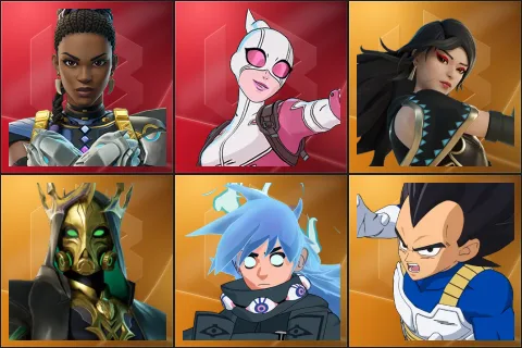 Shuri, Gwenpool, Era, Hades, Nezumi, Vegeta