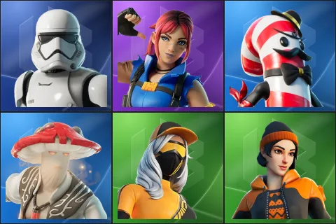 First Order Stormtrooper, Explorer Emilie, Mr. Dappermint, Redcap, Runway Racer, Sagan