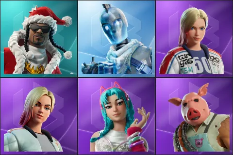 Santa Dogg, Glacial Dummy, Dueling Dragons Jackie, Jackie, Katalina, Pig the Butcher