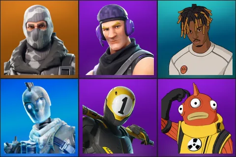 Havoc, Sub Commander, Slayer Juice WRLD, Glacial Dummy, 1-Ball, Blinky Fishstick