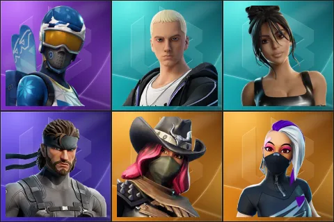 Mogul Master, Slim Shady, Iconic Kim Kardashian, Solid Snake, Calamity, Catalyst