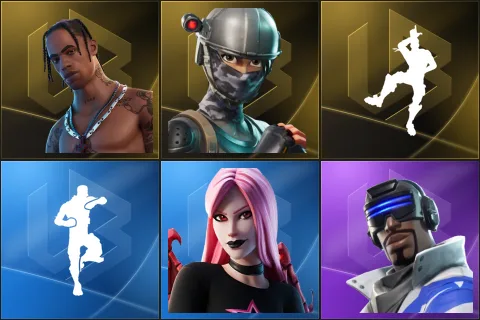Travis Scott, Elite Agent, Take The L, Scenario, Haze, Blue Striker