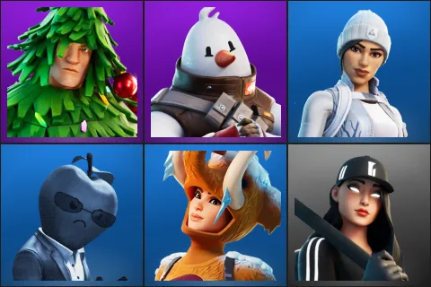 Lt. Evergreen, Snowmando, Frost Squad, Tart Tycoon, Wooly Warrior, Ruby Shadows