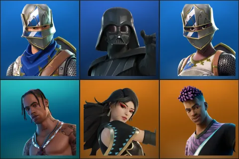 Blue Squire, Darth Vader, Royale Knight, Travis Scott, Era, Fade