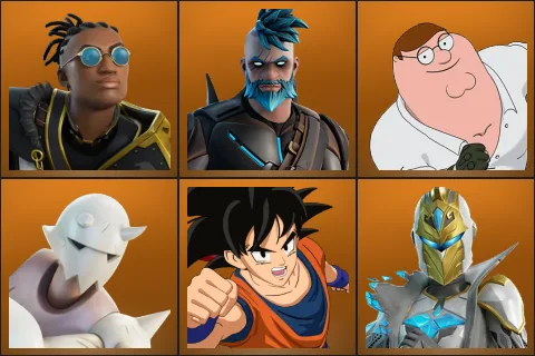 Malik, Omegarok, Peter Griffin, Snap, Son Goku, Spectra Knight